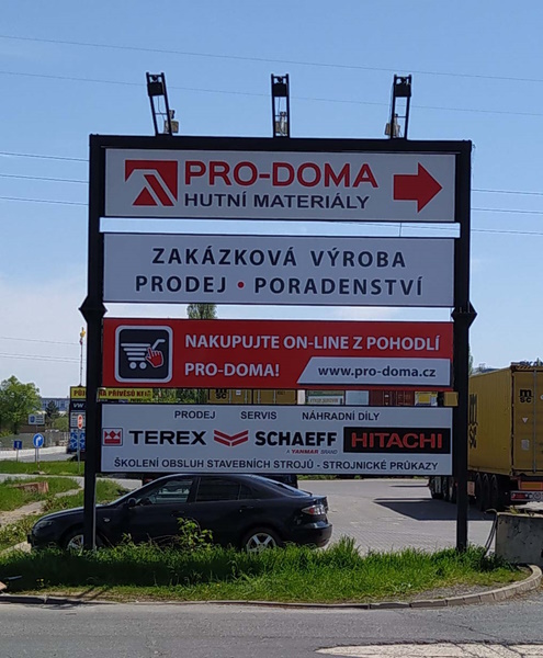 Obchody, kanceláře, desky, panely, polepy (Cooltisk.cz)