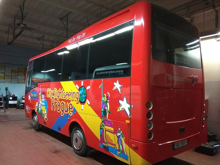 Polepy aut, dodávek, autobusů (Cooltisk.cz)